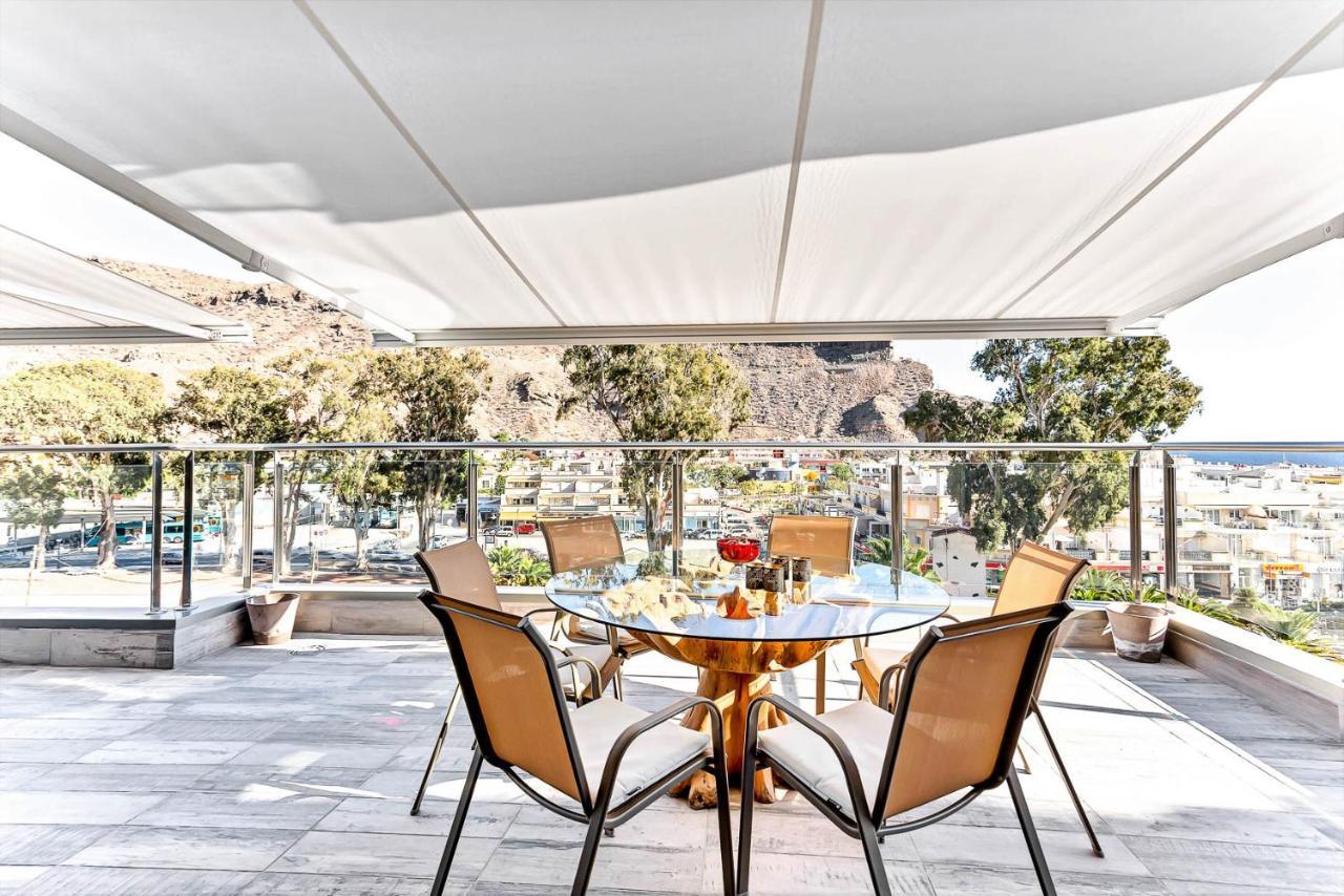 Rivera Del Puerto Luxury Penthouse With Great Terrace And Sea View Puerto De Mogan Bagian luar foto