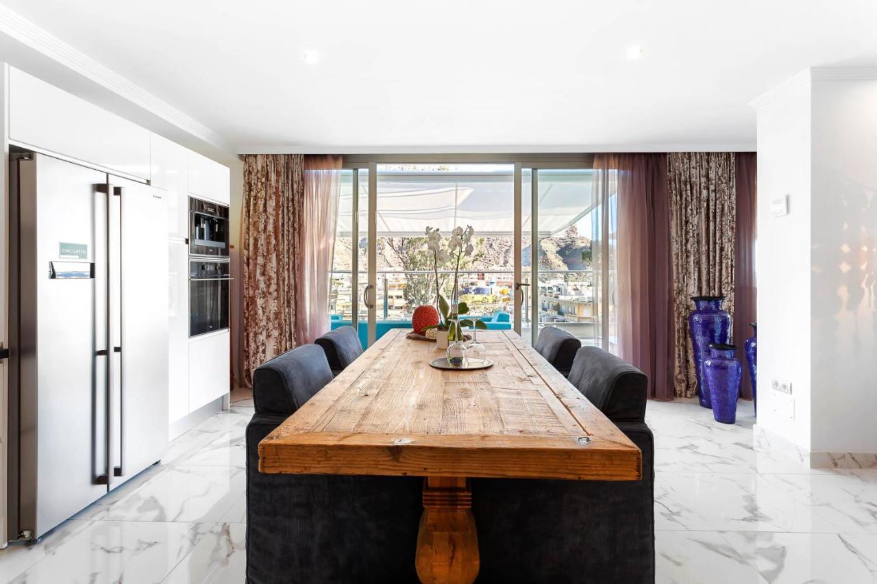 Rivera Del Puerto Luxury Penthouse With Great Terrace And Sea View Puerto De Mogan Bagian luar foto