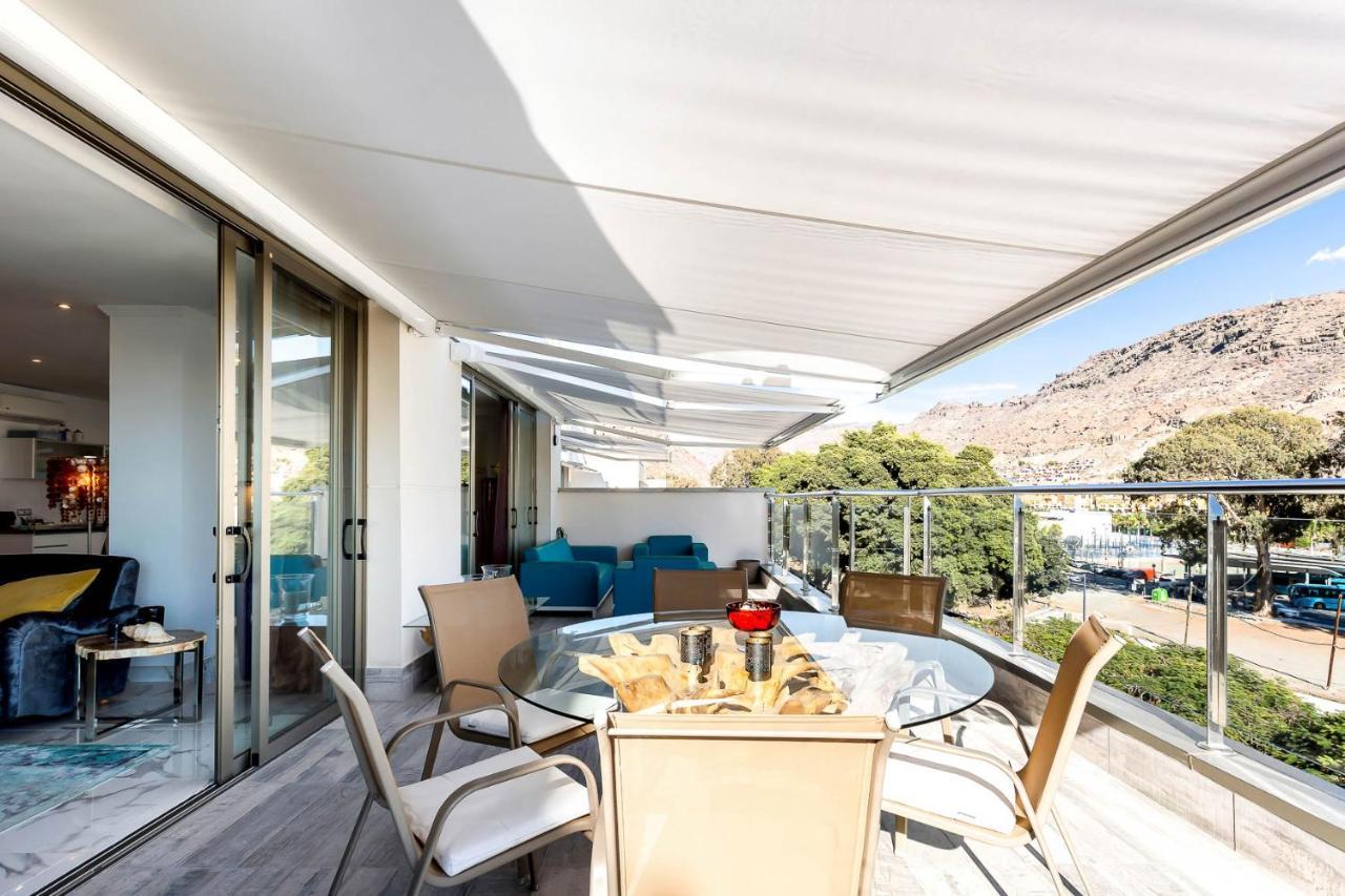 Rivera Del Puerto Luxury Penthouse With Great Terrace And Sea View Puerto De Mogan Bagian luar foto