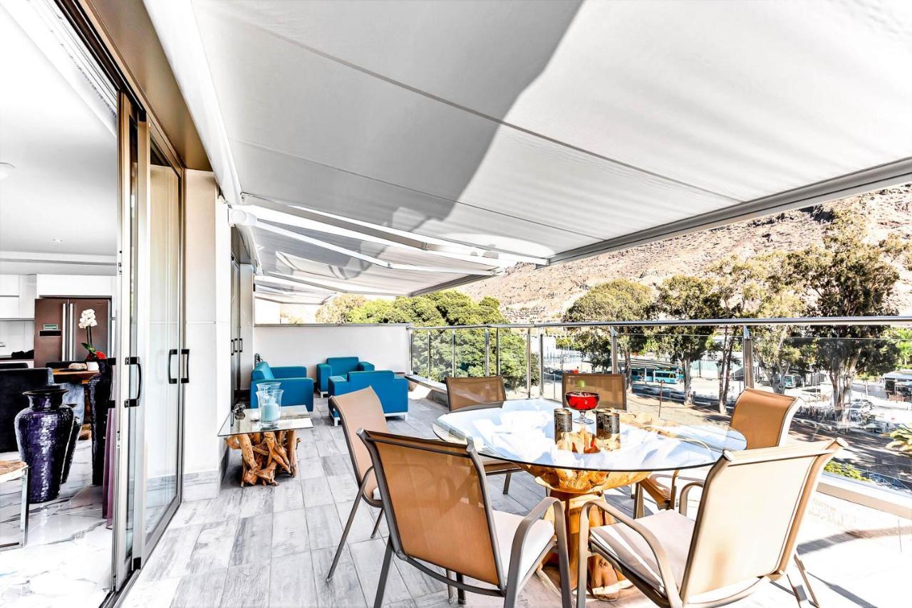 Rivera Del Puerto Luxury Penthouse With Great Terrace And Sea View Puerto De Mogan Bagian luar foto