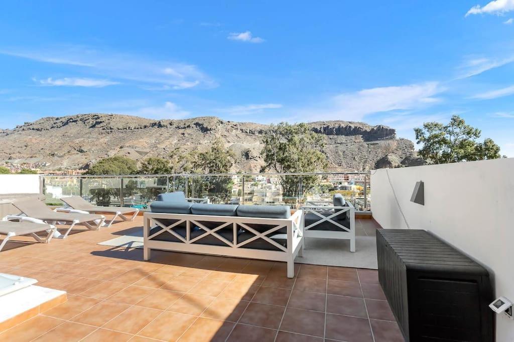 Rivera Del Puerto Luxury Penthouse With Great Terrace And Sea View Puerto De Mogan Bagian luar foto