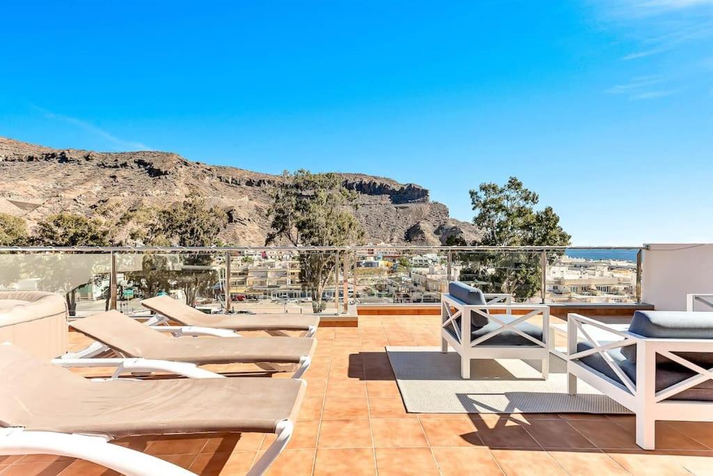 Rivera Del Puerto Luxury Penthouse With Great Terrace And Sea View Puerto De Mogan Bagian luar foto